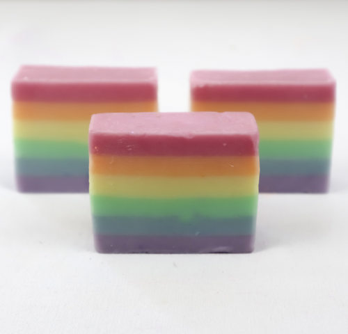Rainbow Soap | Miss LA Soaps: handmade bar soap, handmade artisan soap, all natural bath products, high end bath body products